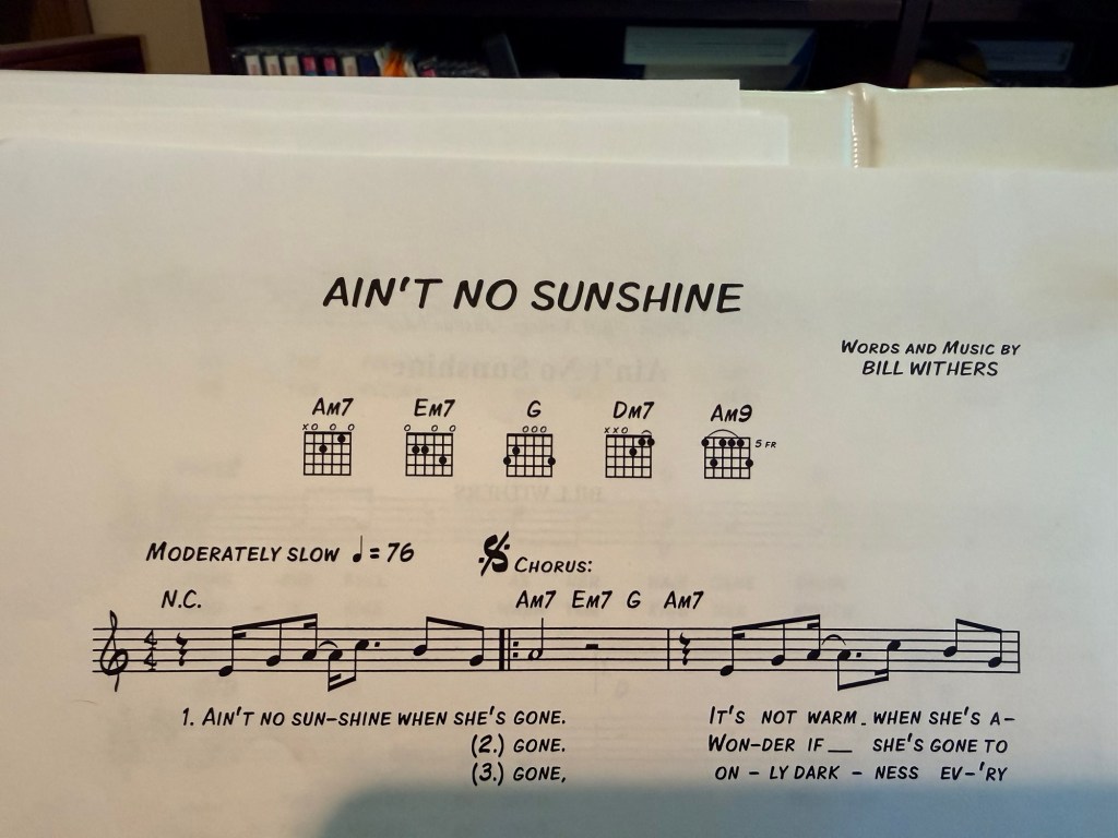 Ain't Not Sunshine